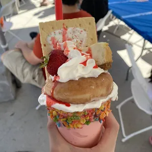 Strawberry milkshake