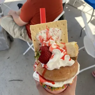 Strawberry milkshake