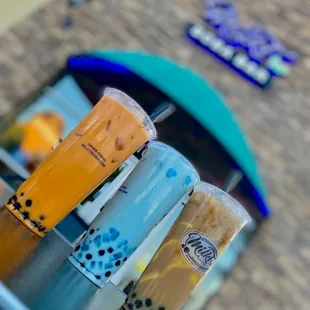 Thai tea. Idk and idk lol but they were good.