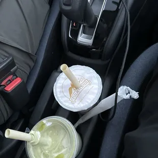 B17. Taro Milk Tea w/ Boba B39. Taro Matcha Latte Crema