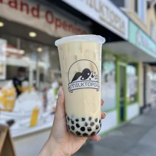 B14. Jasmine Green Milk Tea w/ Boba