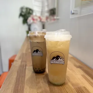 B47. Lychee Yogurt Green Tea