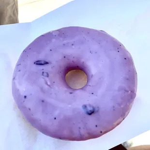 Blueberry Lavender Raised Doughnut ($2.99)