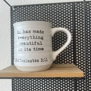 a mug with a quote on it