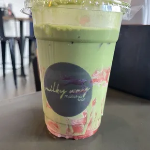 Strawberry matcha