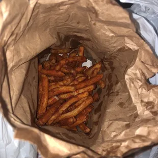Big bag of spicy fries