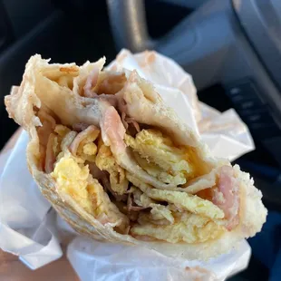 #3 ham, egg, beans, cheese   Simple yet so good!