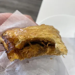 Inside chicken empanada