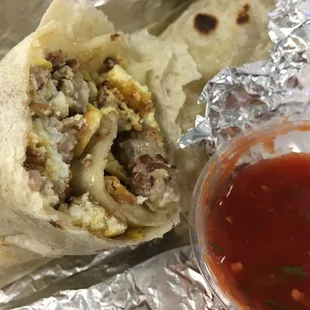 Mexican Eggs Burrito