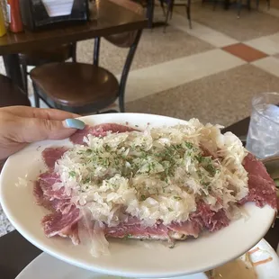 Kosher Reuben (half, came with big bowl of Matzo Ball soup)