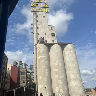 a grain elevator