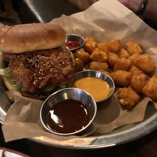 Spicy Korean Chicken Sandwich