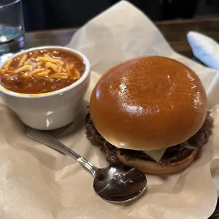 Mushroom and Swiss Burger