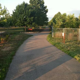 Paved trail along Mill Creek