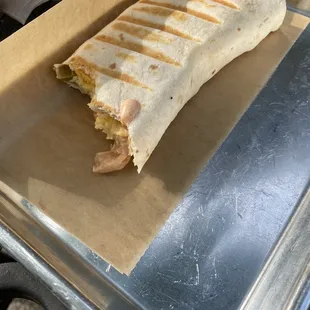 Breakfast Burrito with Salsa