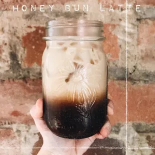 Oat milk honey bun latte