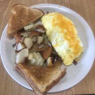 Sausage Omelette with Cheese