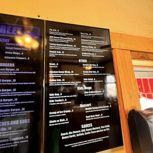 ramen and noodles, menu