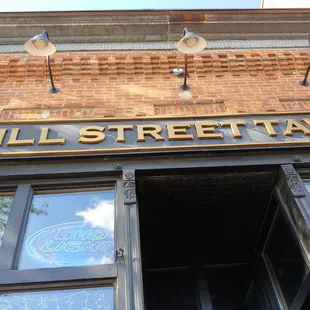 the front of the building