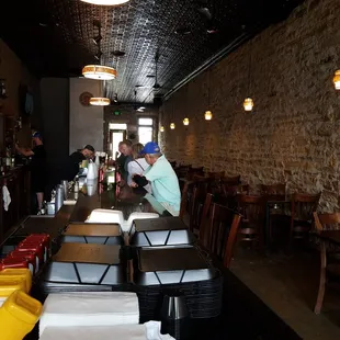 a man sitting at the bar