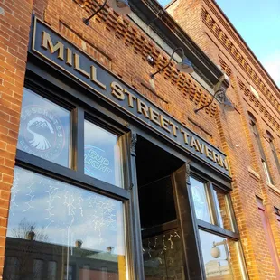 the entrance to mill street tavern