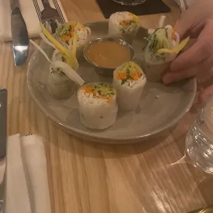 Mango Veggie Spring Rolls