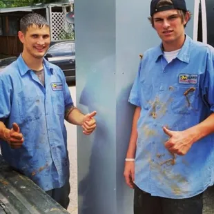 Mike and Alec getting the job done!