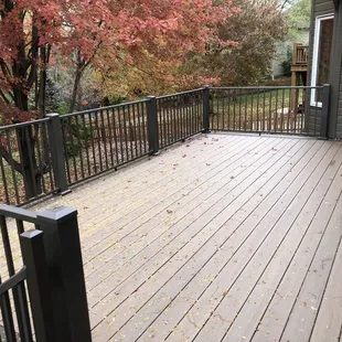Timbertech decking and west bury rails-two color inlay/border sets it apart.