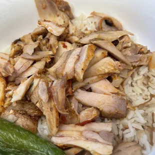 Chicken and rice bowl