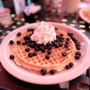 Blueberry waffles