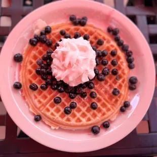 Blueberry waffles