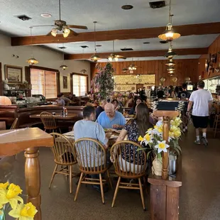 The restaurant seating