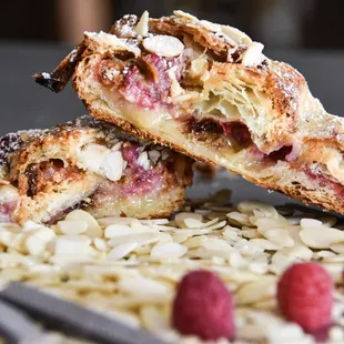 Almond/Raspberry/Chocolate Croissant