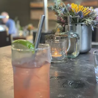Roasted Strawberry Mint Mocktail