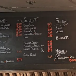 Menu 1 of 2