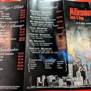 Millennium: Menu (12.2018)