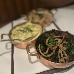 Brussels Sprouts, Mashed Potatoes, and Truffle Mac &amp; Cheese..