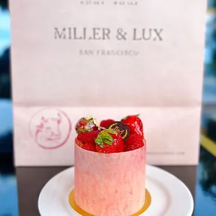 Strawberry Shortcake: Vanilla geniose, strawberry jam, vanilla mousse | $20