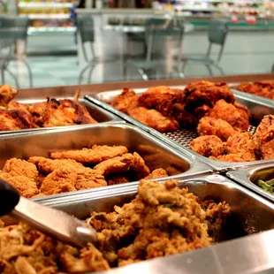 Fresh broasted chicken made all day.