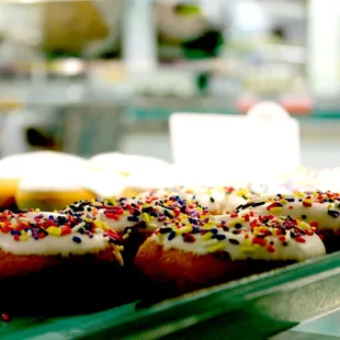 Try the fry cake flavor of the day.