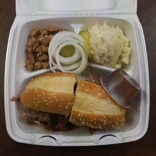 Catered Po-boy sandwich