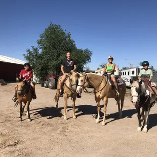 Our horse riding experience on Father's Day!