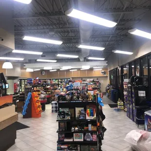 the inside of the store