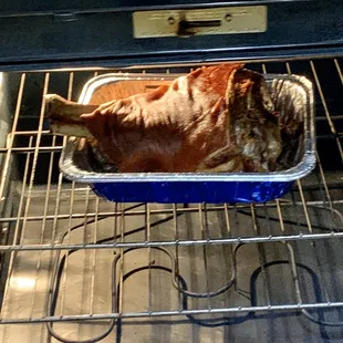 roasting in the oven