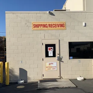 the front of the building