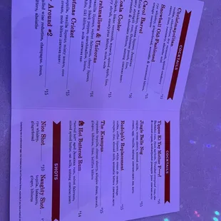 the menu