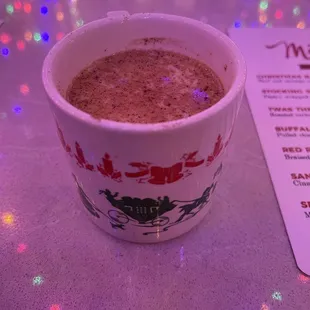 a cup of hot chocolate