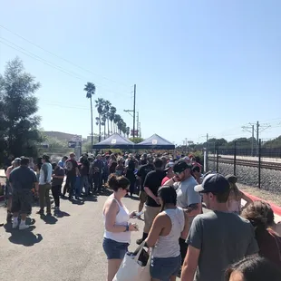 Line to get in