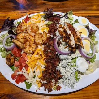BLACKENED SHRIMP & CHICKEN COBB SALAD
