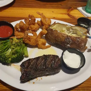 SIRLOIN & FRIED SHRIMP